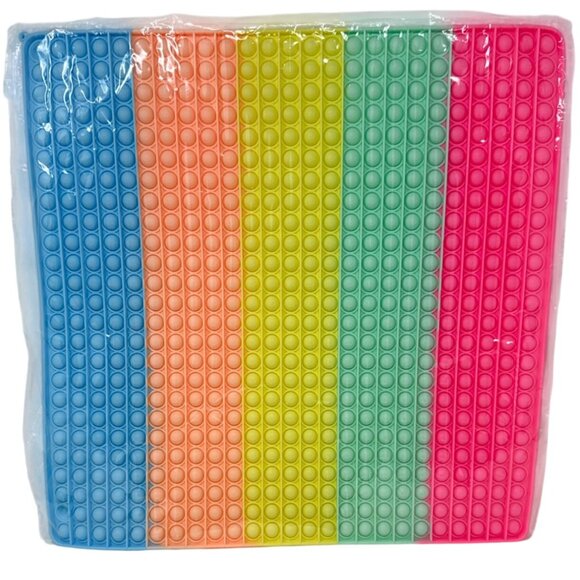 Large Rainbow Pop It Fidget Toy For Stress Relief & Sensory Play - Picture 1 of 2